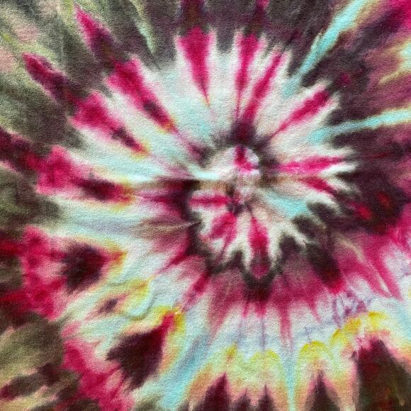 Ice Dyed Unisex T-shirt - Tie Dye Spiral - Short-sleeve Tee - Handmade (2XLarge) - Picture 6 of 12